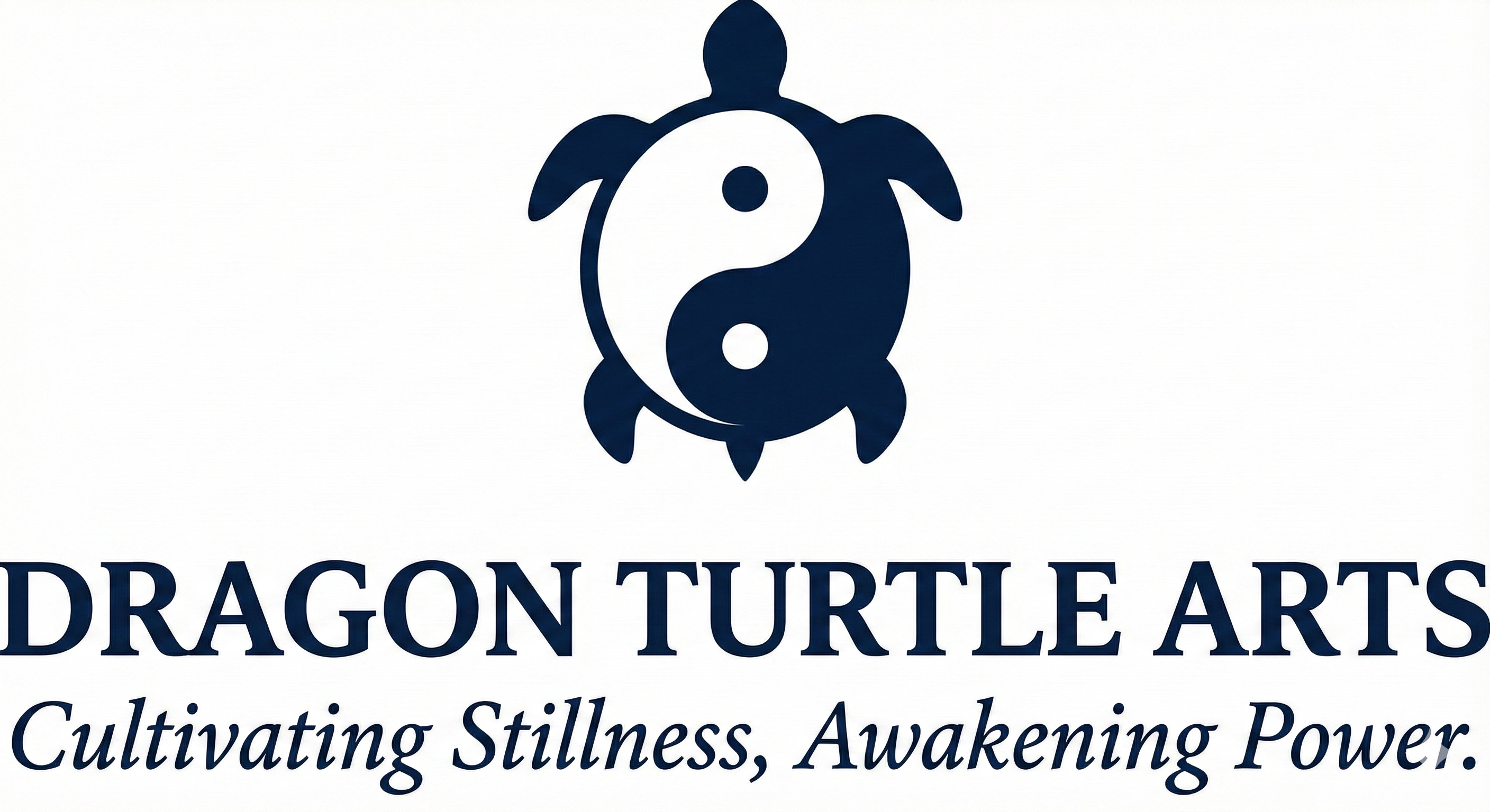 Dragon Turtle Arts Logo: A turtle shell with a Yin-Yang symbol